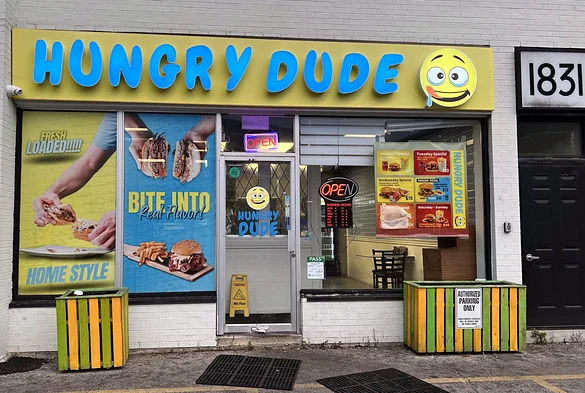 Hungry Dude storefront in Hamilton